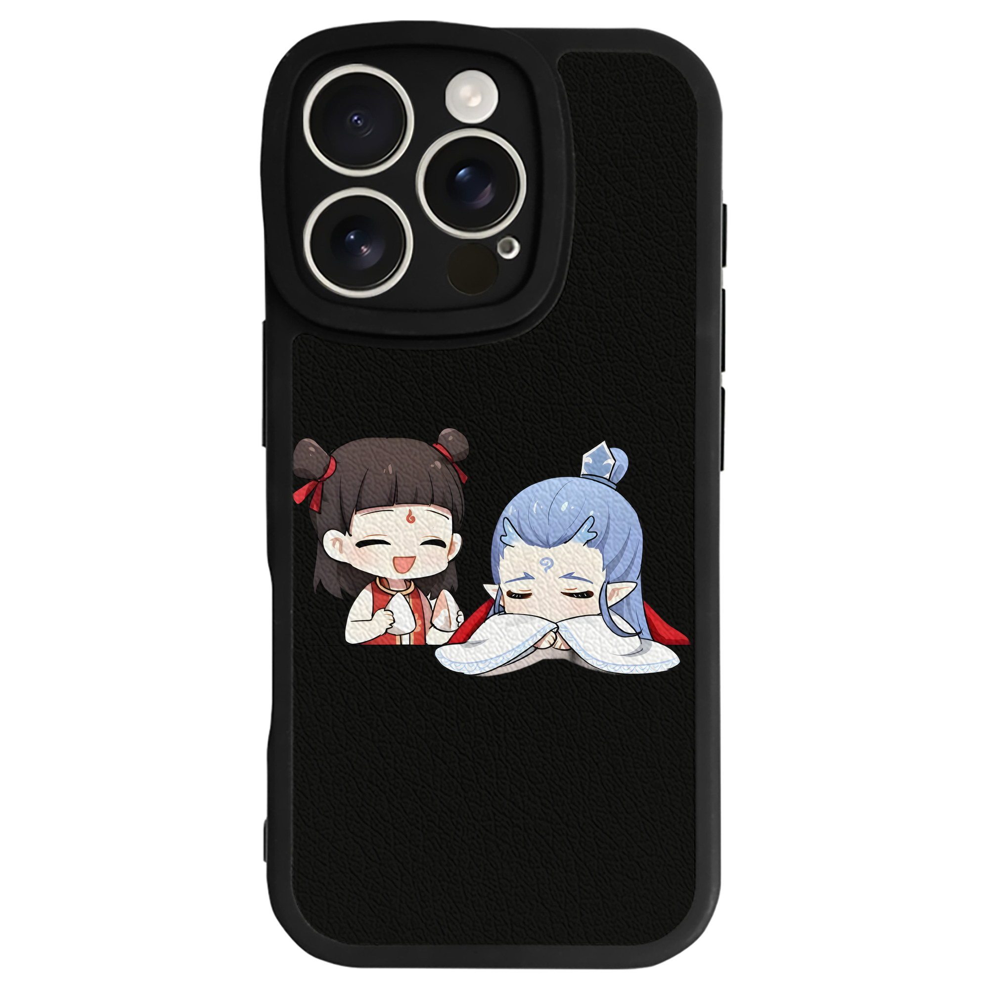 （画像用） Ne Zha 2 ナタ 魔童の大暴れ 【iPhone 16シリーズ対応】シリコンスマホケース（レザー調） 材質：シリコン